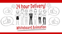 create a whiteboard animated explainer video in 24 hours