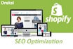 do on page products SEO of shopify store