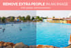 remove extra people in an image