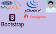 create website using php mysql javascript bootstrap