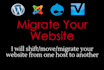 migrate your website or files