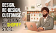 design, redesign, customize, bug fixing of shopfiy store