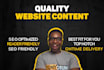 be your website content writer
