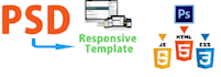 convert psd to responsive HTML css3