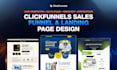 build clickfunnels sales funnel and landing page