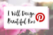design and create beautiful pinterest pins