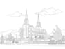 do super detail line art for coloring book