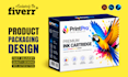 do amazon product packaging design, box design and label with source file