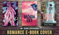 create a professional romance or steamy book cover design