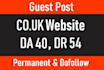 do UK guest post on da40 UK website