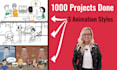 create a whiteboard animation or 2d color explainer video