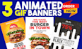 create 03 gif animation web banners package