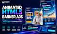 design premium animated HTML5 banner ads