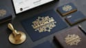 design a luxury retro typography logo