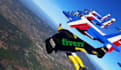 promote your logo and website in flying jet skydive video