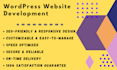 develop wordpress complete SEO friendly responsive website