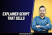 be your explainer script writer for saas or sales video