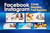 design unique social media cover or banner