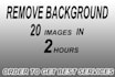 do any 20 images background removal