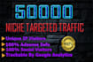 drive 50k usa niche targeted,visitors website,traffic