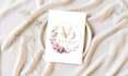 design floral watercolor logo design for your brand