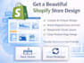 help you on shopify design, website design, customization