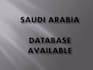 provide saudi arabia database at the best price
