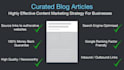 write curated articles or blog posts consistently