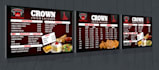 create eye catching digital menu board for restaurant and cafe