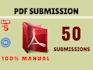 do PDF submission on 50 sites