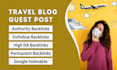 do guest post on travel blog with dofollow backlink