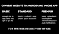 convert website to google android and iphone app