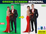 professionally remove green screen backgrounds from photos