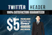 design a cool and unique twitter header