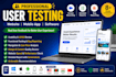 provide an actionable user test of your website and apps