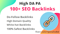 create 100 high da dofollow back links from  authority domain