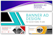 eye catching banner for adwords, header, web ads, social media for you