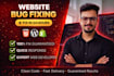 fix website bugs, errors, and UI issues in HTML CSS js and PHP fast