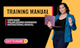 write your training manual or online course workbook in english or filipino