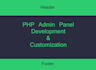 develop web admin panel