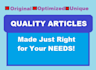write 2x500 high quality SEO articles