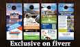 design door hanger, rack card, postcard for cleaning, roofing, solar, lawn care