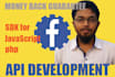 develop facebook graph api using php and javascript sdk