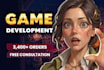 do unity game development and mobile game development as expert unity developer