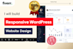 build a responsive wordpress website design for you