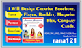 create flyers, certificates and provide typing services