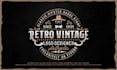 do unique and awesome retro vintage logo design