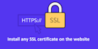 install, configure paid and free SSL certificates on website