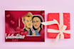 draw customized caricature valentine card