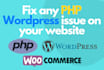 fix errors, customize your wordpress or woocommerce website